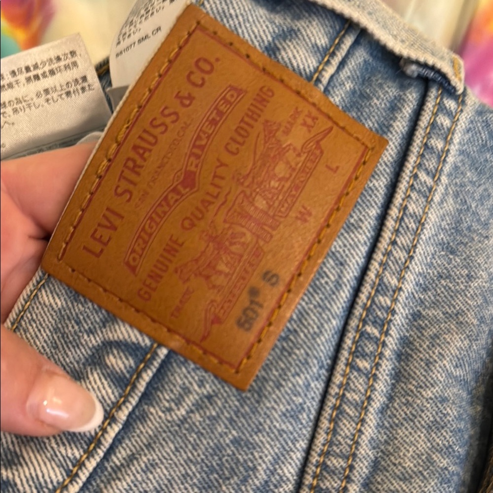 Levi's 501 S skinny Light Blue Denim Jeans - Picture 2 of 5